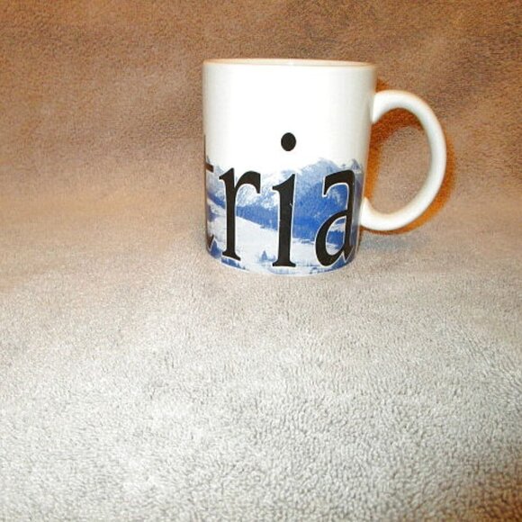2002 Vintage Starbucks Coffee Austria City Collector Series Mug The Alps 16 oz - Picture 4 of 7
